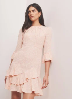 Discount Floral Print Mini Dress Mini Dresses|Printed Dresses