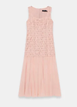 Best Pink Floral Texture Maxi Dress Occasion Dresses|Occasion Dresses