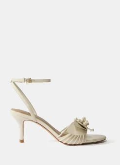 Sale Rae Leather Tassel Heeled Sandals Heels|Heels
