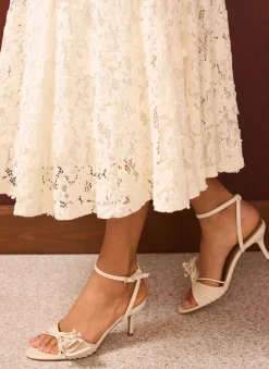 Sale Rae Leather Tassel Heeled Sandals Heels|Heels