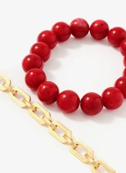 Sale Beaded and Chain Layer Bracelet Jewellery|Jewelry