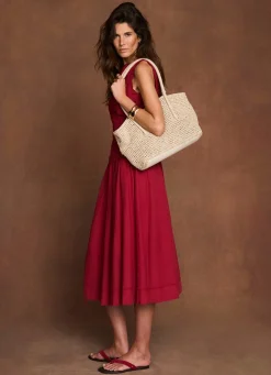Outlet Cotton Broderie Midi Dress Summer Dresses|Midi Dresses