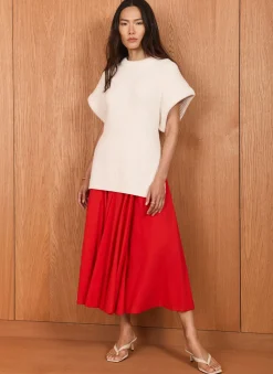Hot Cotton Full Midi Skirt Midi Skirts|Skirts
