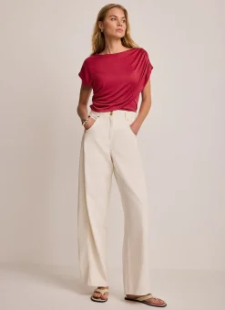 Online Drape Detail Top All Tops|Tops