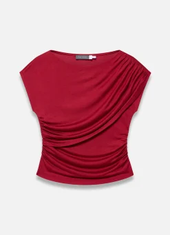 Online Drape Detail Top All Tops|Tops