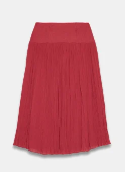 Drop Waist Crinkle Midi Skirt Midi Skirts|Skirts