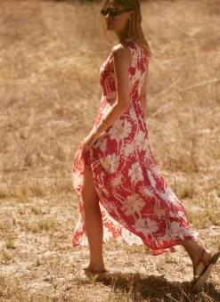 Hot Floral Print Maxi Dress Summer Dresses|Maxi Dresses