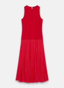 Hot Knit Pleated Maxi Dress Occasion Dresses|Occasion Dresses
