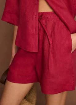 Discount Linen Drawstring Shorts Shorts|Trousers