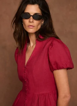 Hot Linen Peplum Top All Tops|Tops