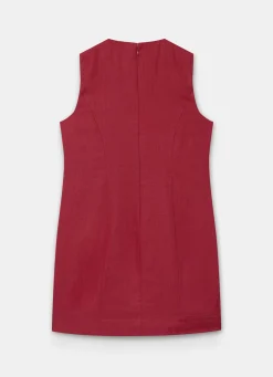 Sale Linen Sunray Button Mini Dress Summer Dresses|Mini Dresses