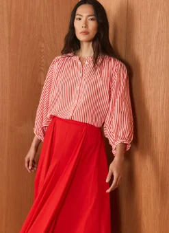 Discount Striped Batwing Blouse Shirts & Blouses