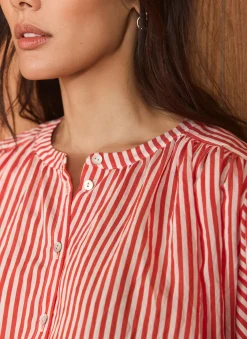 Discount Striped Batwing Blouse Shirts & Blouses