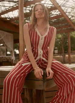 New Striped Knit Top All Tops|Tops