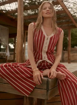 Discount Striped Knit Trousers Trousers