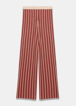 Discount Striped Knit Trousers Trousers