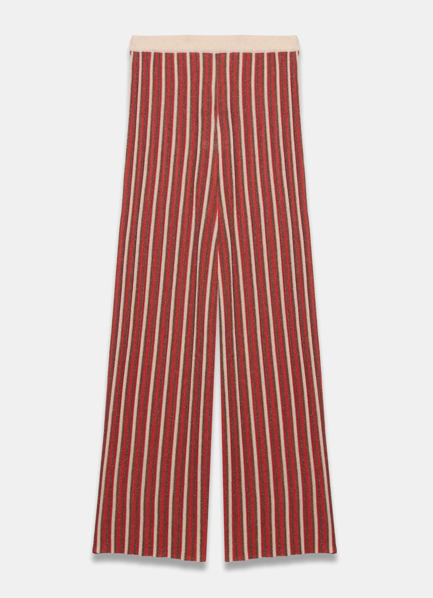 Discount Striped Knit Trousers Trousers