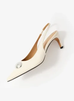Best Ren Leather Sling Back Heels Heels|Heels
