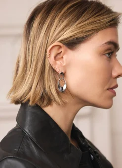 Tone Hoop Link Earrings Jewellery|Jewelry