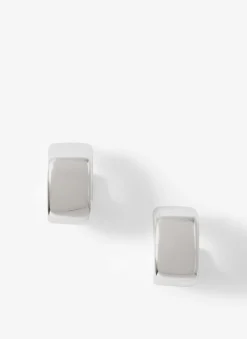 Hot Tone Mini Rounded Square Hoop Earrings Jewellery|Jewelry