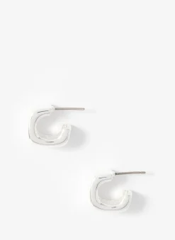Hot Tone Mini Rounded Square Hoop Earrings Jewellery|Jewelry