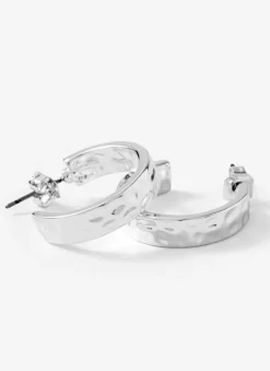 Hot Tone Textured Hoops Jewellery|Jewelry