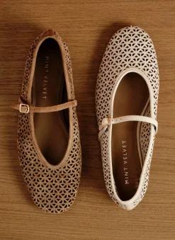 Discount Tabi Leather Ballet Flats Flat Shoes