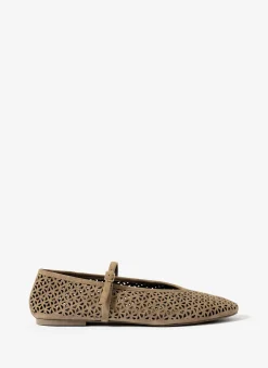 Online Tabi Suede Ballet Flats Flat Shoes
