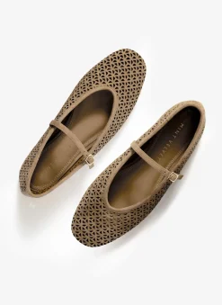 Online Tabi Suede Ballet Flats Flat Shoes