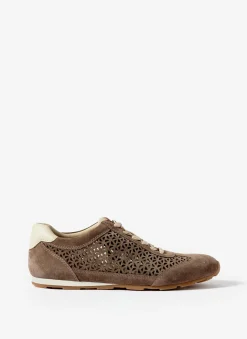 Sale Talia Suede Cut Detail Trainers Sneakers