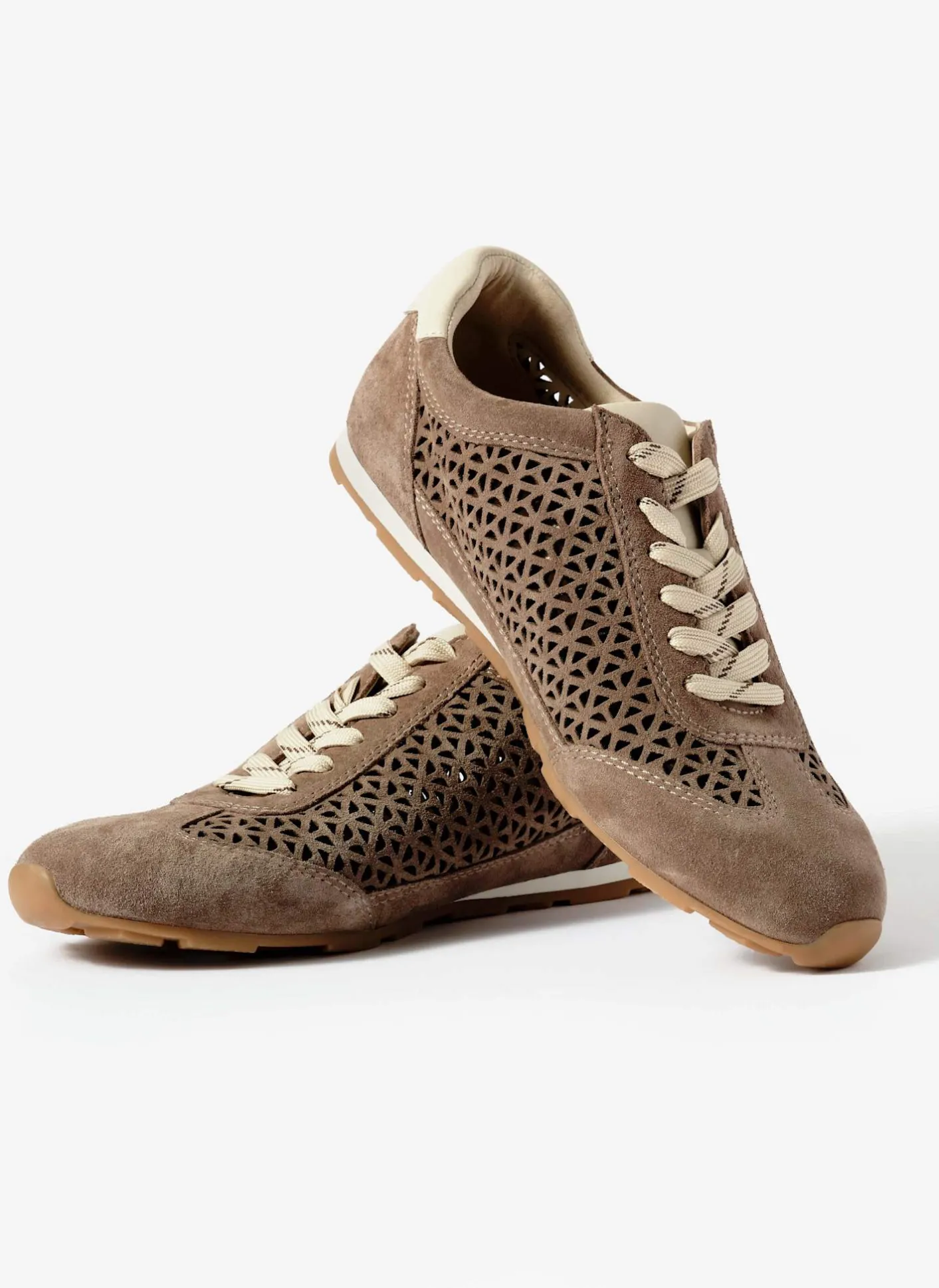 Sale Talia Suede Cut Detail Trainers Sneakers