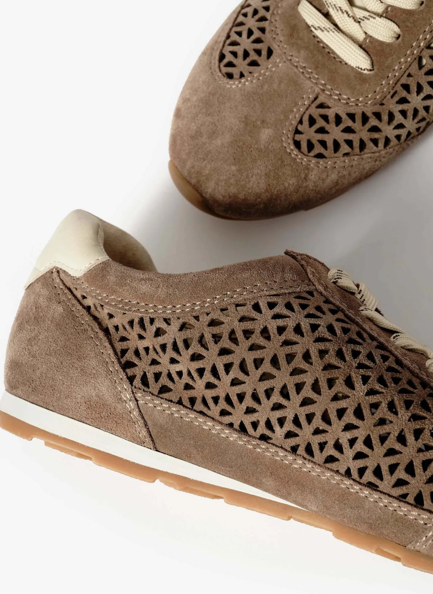 Sale Talia Suede Cut Detail Trainers Sneakers
