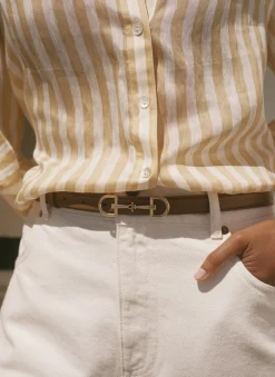 Discount Leather Snaffle Detail Belt Belts