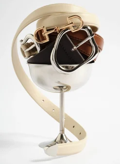 Discount Leather Snaffle Detail Belt Belts