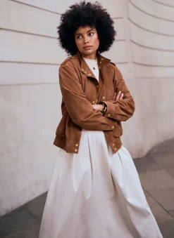 New Suede Pilot Bomber Jacket Jackets|Leather & Suede Jackets