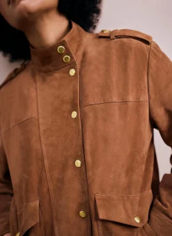 New Suede Pilot Bomber Jacket Jackets|Leather & Suede Jackets
