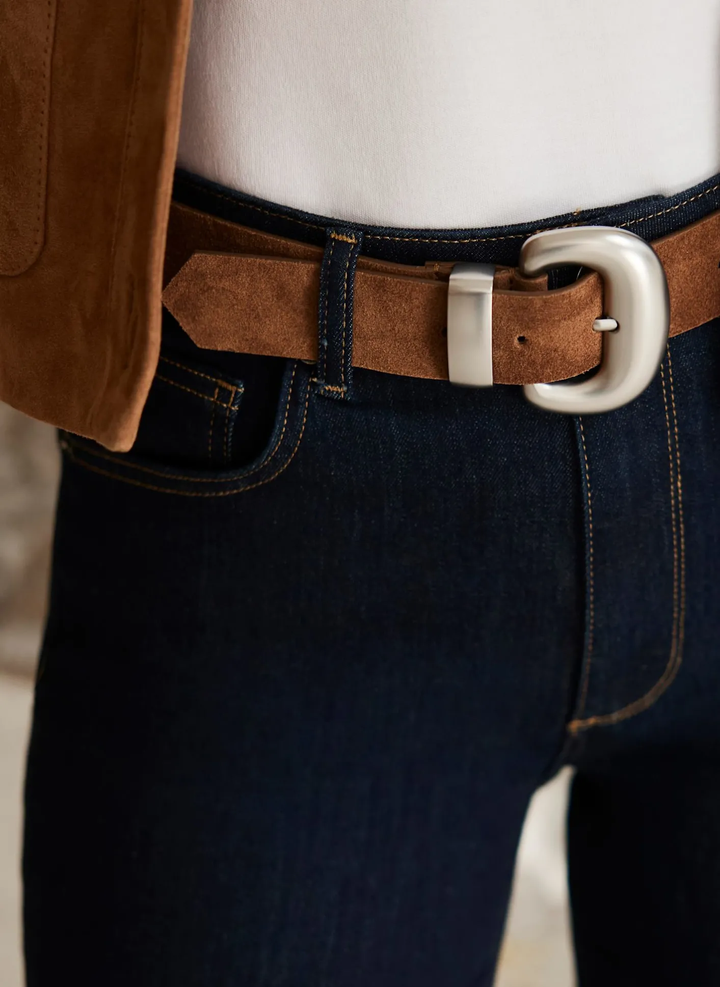 New Suede Statement Buckle Belt Belts