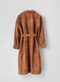 Online Suede Trench Coat Coats|Jackets
