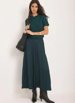 Best Teal Scallop Knit Top Knitted Tops|Knitted Tops