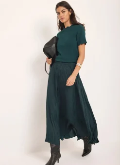 Best Teal Scallop Knit Top Knitted Tops|Knitted Tops