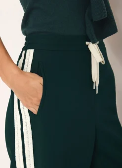 Discount Teal Side Stripe Wide Trousers Wide Leg Trousers|Trousers