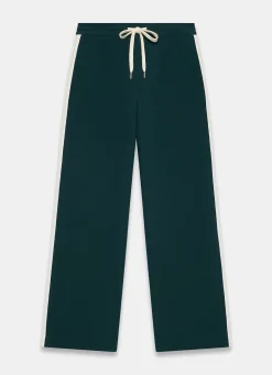 Discount Teal Side Stripe Wide Trousers Wide Leg Trousers|Trousers