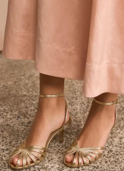 Discount Tess Leather Strappy Heels Heels|Heels