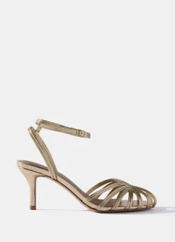 Discount Tess Leather Strappy Heels Heels|Heels