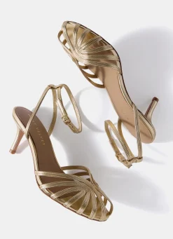 Discount Tess Leather Strappy Heels Heels|Heels