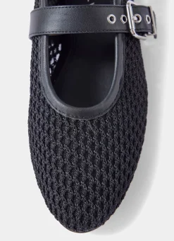 Discount Trixie Mesh Ballet Flat Pumps Flat Shoes