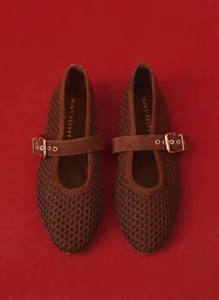 Outlet Trixie Mesh Ballet Flat Pumps Flat Shoes