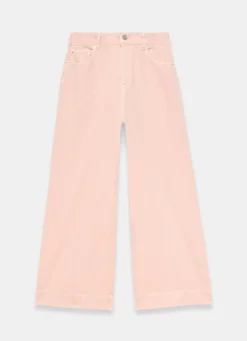 Sale Washed Pink Wide Jeans Wide Leg Jeans