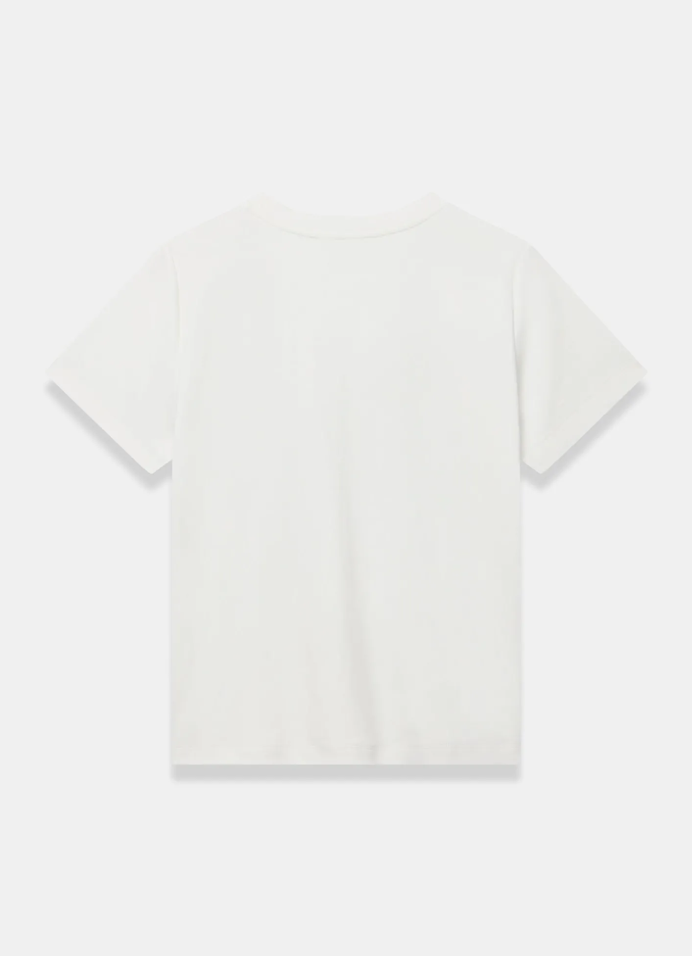 White Cotton Stamp Graphic T-Shirt T-Shirts|T-Shirts