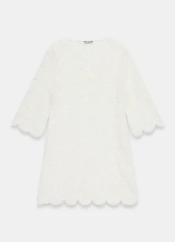 Best White Crochet Beach Mini Dress Summer Dresses|Mini Dresses